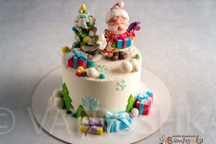 Торт Веселые Дед Мороз от 1400р до 2100р за 1кг 0